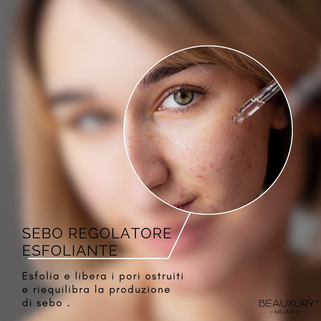 Siero Viso Purificante Antiage con Acido Salicilico e Acido Ialuronico – Beauxury Milano 30ml