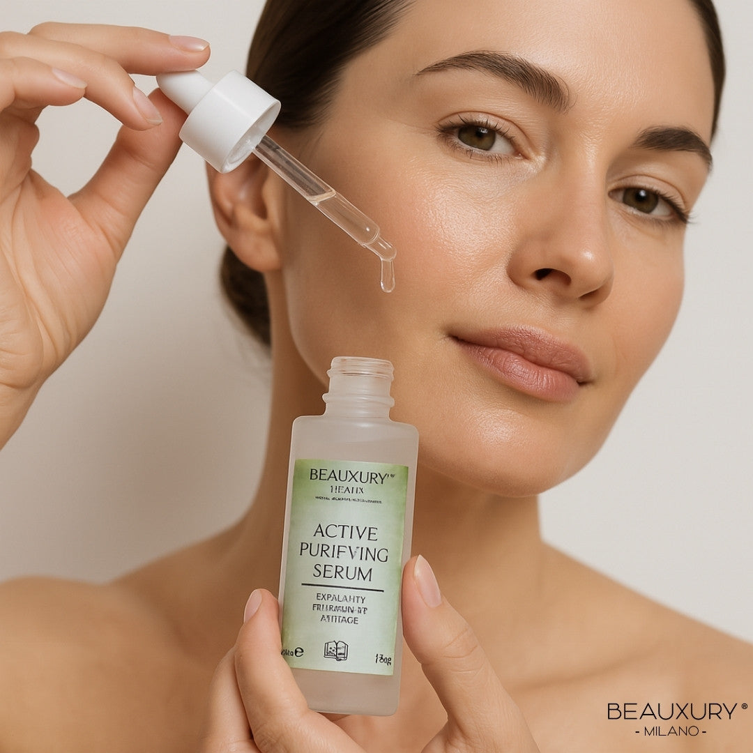 Siero Viso Purificante Antiage con Acido Salicilico e Acido Ialuronico – Beauxury Milano 30ml