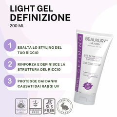 Kit Ricostruzione Ricci: Shampoo + Maschera + Curly Leave In + Gel Definizione + Setificante Shine Oil + Fiale Anticaduta | ProVitaminComplex Bundle