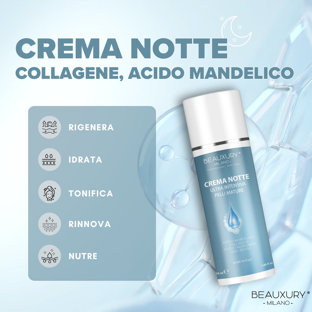Kit Tris Antimacchia Vitamina C Beauxury Milano - Kit Antiage Illuminante con Siero Vitamina C, Crema Giorno SPF30 e Crema Notte Collagene - Schiarisce Macchie e Iperpigmentazione Viso