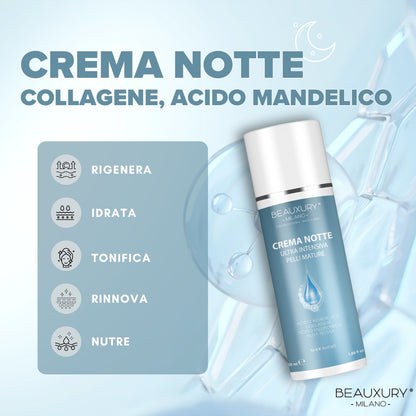 Kit Tris Antimacchia Vitamina C Beauxury Milano - Kit Antiage Illuminante con Siero Vitamina C, Crema Giorno SPF30 e Crema Notte Collagene - Schiarisce Macchie e Iperpigmentazione Viso