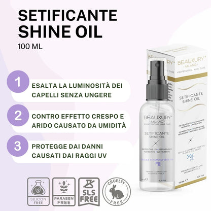 Kit Ricostruzione Ricci: Shampoo + Maschera + Curly Leave In + Gel Definizione + Setificante Shine Oil + Fiale Anticaduta | ProVitaminComplex Bundle