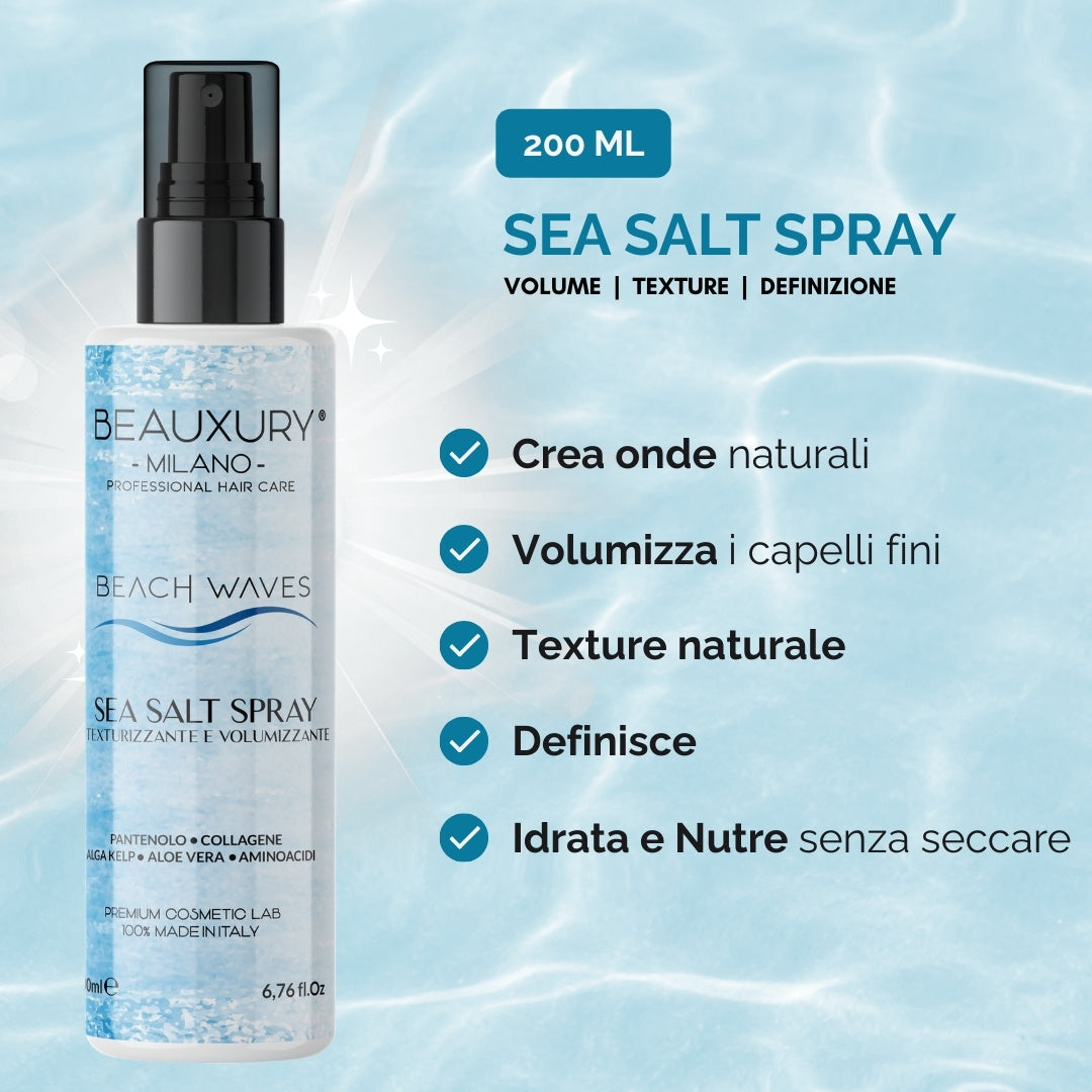 Spray Volumizzante Sale Marino 200 ML Idratante e Texturizzante