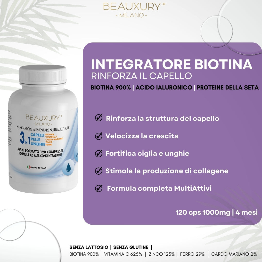 Trattamento Ricostruzione No Yellow con Filler Serum e Fiale Anticaduta Procapil 5% | Ricostruzione Intensiva | Bundle Kit Promozionale | Biotina | Pro Vitamin Complex