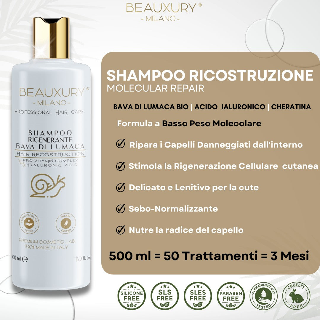 Kit Ricostruzione Capelli Danneggiati Lisci e Mossi | Pro Vitamin Complex Bundle