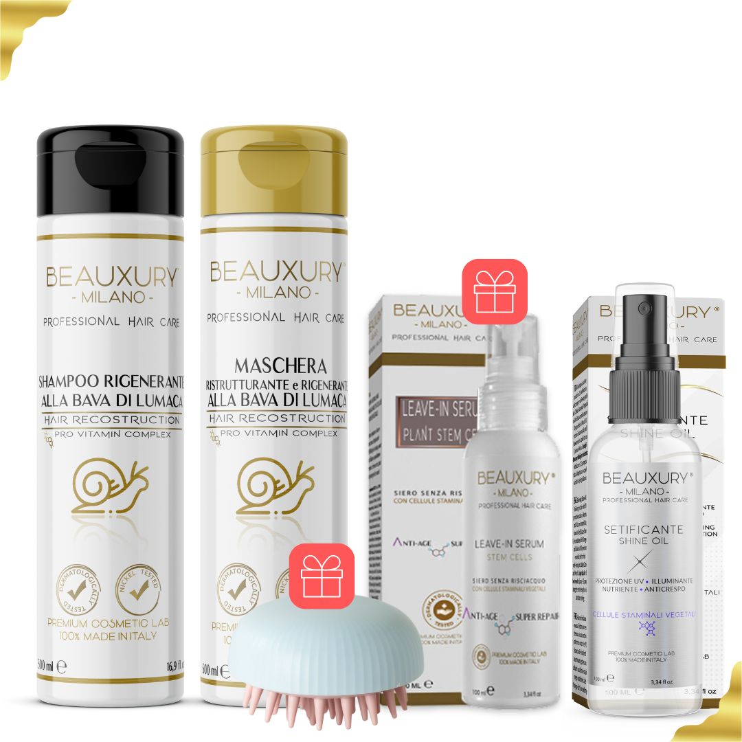 Trattamento Ricostruzione Pro Hair Care | Bava di Lumaca | Cheratina | Pro Vitamin Complex | Staminali Vegetali