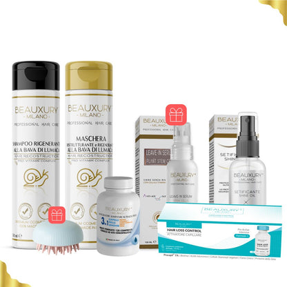 Trattamento Ricostruzione Pro Hair Care | Bava di Lumaca | Cheratina | Pro Vitamin Complex | Staminali Vegetali