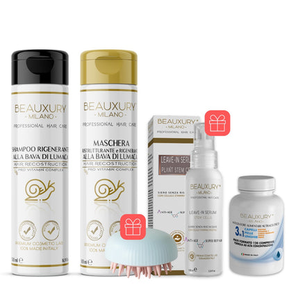 Trattamento Ricostruzione Pro Hair Care | Bava di Lumaca | Cheratina | Pro Vitamin Complex | Staminali Vegetali