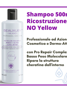 No Yellow Shampoo 500 ML Ricostruzione a Basso Peso Molecolare